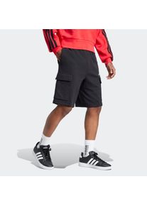 Herren Shorts "M FELCZY C SHO", schwarz-weiß, sportlich, Gr. S, adidas Sportswear, Obermaterial: 70% Baumwolle, 30% Polyester, Hosen