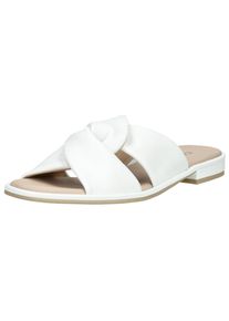 Caprice Damen Pantolette "Caprice Pantoletten Nappaleder", Gr. 40, weiß, Nappaleder, casual, Schuhe