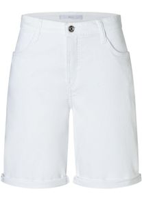 MAC Damen Bermudas, weiß, casual, Gr. 36, Denim/Jeans, Obermaterial: 85% Baumwolle, 13% Polyester, 2% Elasthan, Hosen, aus sehr leichter,