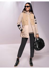 Heine Damen Steppweste, beige, Gr. 44, unifarben, 100% Polyester, Teddyfleece:100% Polyester, Wattierung:100% Polyester, Westen