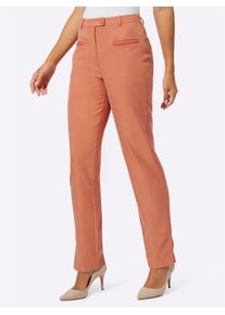 CRÉATION L CREATION L Damen Webhose, orange, Gr. 19, unifarben, 63% Lyocell, 37% Polyester, Hosen