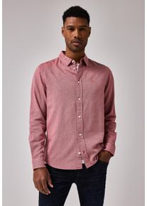 Street One MEN Herren Flanellhemd, rot, casual, Gr. XXL, unifarben, Web, 100% Baumwolle, Hemden, mit Knopfleiste