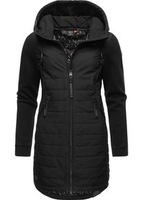 Ragwear Damen Steppmantel "Lucinda Long", schwarz, sportlich, Gr. S, Obermaterial: 100% Polyester, Obermaterial Ärmel: 100% Baumwolle, Futter: 100%