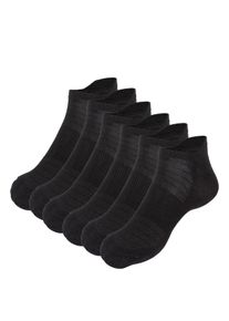 Apollo Damen Füßlinge, Gr. 35, schwarz, Obermaterial: 70% Viskose, 22% Polyethylen, 6% Polyamid, 2% sonstige Fasern, Socken, Sneakersocken mit
