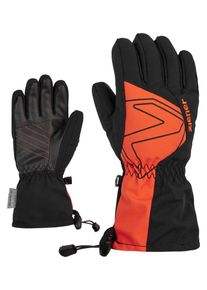 Ziener Kinder Skihandschuhe "LAVAL AS AW", orange, Gr. 5, Kunstfaser, Handschuhe