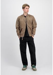 Herren Bomberjacke "Alpha Industries Men - Bomber Jackets MA-1 VF LW", grau, Gr. XXXL, Alpha Industries, Obermaterial/Futter: 100% Nylon, Jacken