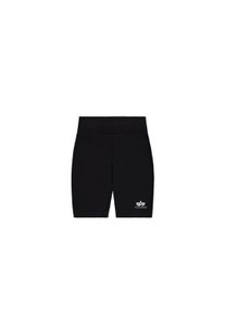 Damen Bikerhose "Alpha Industries Women - Shorts Basic Bike Shorts SL W", schwarz, Gr. L, Alpha Industries, Obermaterial: 95% Baumwolle, 5% Elastan,