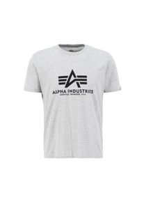 Herren T-Shirt "Alpha Industries Men - T-Shirts Basic T-Shirt BL", grau, Gr. XXXL, Alpha Industries, Obermaterial: 100% Baumwolle, Shirts