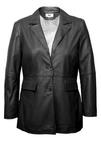 Maze Damen Blouson "42023100", schwarz, Gr. 44, Obermaterial: 100% Lammleder / Innenfutter: 100% Baumwolle/ Ärmelfutter: 100% Polyester/ Strick: 95%