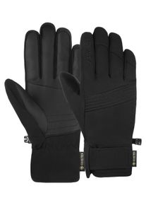 Reusch Damen Skihandschuhe "Fergus GORE-TEX", schwarz, sportlich, Gr. 11, unifarben, 88% Polyester, 11% Polyurethan, 1% Elasthan, Handschuhe, mit