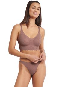 Sloggi Damen Bustier "ZERO Feel Bliss Bralette", Gr. XS, braun, Spitze, Obermaterial: 76% Polyamid, 24% Elasthan, modisch, BHs, Nahtlos,