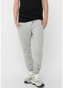 Only & Sons ONLY & SONS Herren Sweathose "ONSCERES LIFE SWEAT PANTS", grau, casual, Gr. L, unifarben, Obermaterial: 65% Baumwolle, 35% Polyester, Hosen