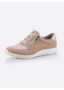 Waldläufer WALDLÄUFER Damen Schnürschuh, Gr. 4,5, grau, Textil, Veloursleder, Nubukleder, sportlich, Schuhe