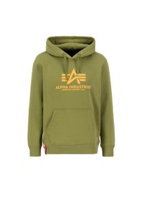 Herren Hoodie "Alpha Industries Men - Hoodies Basic Hoodie BL", grün, Gr. M, Alpha Industries, Obermaterial: 80% Baumwolle, 20% Polyester, Sweatshirts
