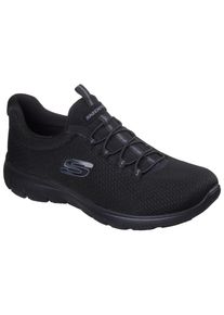 Skechers Damen Slip-On Sneaker "SUMMITS-SUMMER BLUSH", Gr. 36, schwarz, Textil, unifarben, sportlich, Schuhe, Arbeitsschuh, Freizeitschuh, Slipper