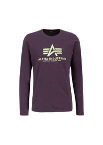 Herren Longsleeve "Alpha Industries Men - Longsleeves Basic Longsleeve BL", lila, Gr. L, Alpha Industries, Obermaterial: 100% Baumwolle, Shirts