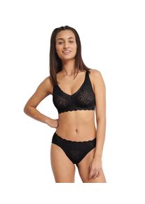Sloggi Damen Bügelloser BH "ZERO Feel Bliss Soft bra", Gr. S, schwarz, Spitze, Obermaterial: 76% Polyamid, 24% Elasthan, unifarben, Jacquardmuster,