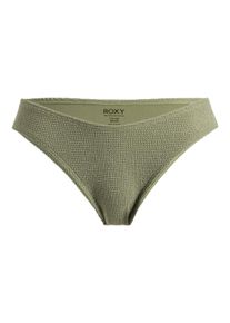 Roxy Damen Bikini-Hose "Essaouira", grün, Gr. L, 89% Nylon, 11% Elasthan, Badehosen
