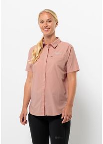 Jack Wolfskin Damen Kurzarmbluse "VANDRA S/S SHIRT W", rosa, Gr. XS, OBERSTOFF: 85% POLYAMID, 15% ELASTHAN; Futter: 100% POLYESTER, Blusen