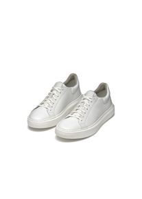 Geox Herren Sneaker "U DEIVEN", Gr. 46, weiß, Leder, Textil, casual, Schuhe, Schnürschuh, Freizeitschuh im cleanen Look