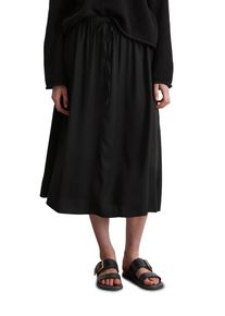 Marc O'Polo MARC O'POLO Damen Webrock "aus LENZING ECOVERO ", schwarz, casual, Gr. 42, unifarben, Obermaterial: 100% Viskose, Röcke
