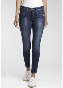 Gang Damen Skinny-fit-Jeans "94FAYE", blau, casual, Gr. 32, Denim/Jeans, Obermaterial: 93% Baumwolle, 6% Polyester, 1% Elasthan, Jeans, im