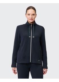 Joy Sportswear Damen Fleecejacke "FLEECEJACKE EUGENIA", blau, sportlich, Gr. 46, Obermaterial: 48% Polyester, 47% Modal, 5% Elasthan, Jacken