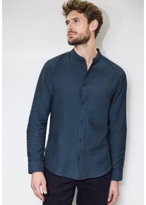 Street One MEN Herren Langarmhemd, blau, casual, Gr. XL, unifarben, Web, 100% Baumwolle, Hemden, aus reiner Baumwolle