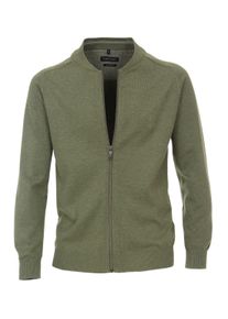 Casamoda Herren Strickjacke "Casamoda Strickjacke uni", grün, Gr. M, 100% Baumwolle, Strickjacken