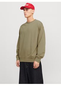 Jack & Jones JACK & JONES Herren Sweatshirt "JJECHARGE SWEAT CREW NECK NOOS", braun, modisch, Gr. M, unifarben, angeraute Sweatware, Obermaterial: 80% Baumwolle,