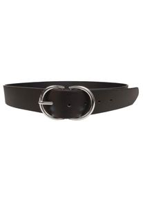 Damen Synthetikgürtel, schwarz, feminin,klassisch, Gr. M, Capelli New York, unifarben, Materialmix, Gürtel