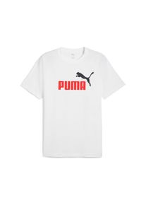Puma Herren T-Shirt "ESS 2 COLOR NO. 1 LOGO TEE", weiß, sportlich, Gr. XXL, unifarben, Jersey, Obermaterial: 100% Baumwolle, Shirts