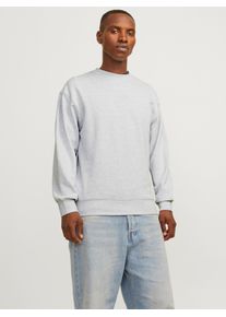 Jack & Jones JACK & JONES Herren Sweatshirt "JJECHARGE SWEAT CREW NECK NOOS", grau, modisch, Gr. XS, meliert, angeraute Sweatware, Obermaterial: 80% Baumwolle,