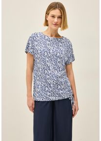 Cecil Damen Print-Shirt, weiß, casual, Gr. XL, bedruckt, Web, 50% Baumwolle, 50% Modal, Shirts, aus Baumwolle mit Stretchante