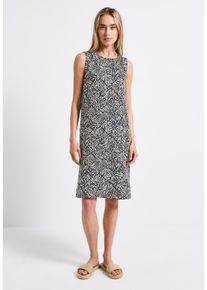 Street One Damen Sommerkleid, blau, casual, Gr. 46, bedruckt, Stoff, 100% Viskose, Kleider, mit allover Print