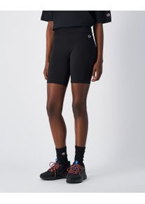 Champion Damen Radlerhose, schwarz, sportlich, Gr. S, Obermaterial: 90% Baumwolle, 10% Elasthan, Hosen