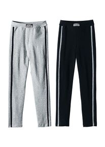 Kinder Leggings, AUTHENTIC UNDERWEAR, Gr. 116, schwarz, Jersey, Obermaterial: 95% Baumwolle, 5% Elasthan, unifarben, Basic, Hosen, ideal für kalte