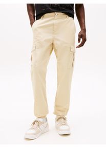 Tommy Jeans Herren Cargohose "TJM AUSTIN RIPSTOP CARGO", beige, casual, Gr. 33, unifarben, Web, Obermaterial: 100% Baumwolle, Hosen, Mit