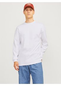 Jack & Jones JACK & JONES Herren Langarmshirt "JJEURBAN EDGE TEE LS O-NECK NOOS", weiß, modisch, Gr. M, unifarben, Jersey, Obermaterial: 100% Baumwolle, Shirts
