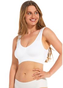 Damen Bustier "Comfort Bra", MAGIC BODYFASHION, Gr. XXL, weiß, Obermaterial: 89% Polyamid, 11% Elasthan, unifarben, feminin, BHs, bequemer, nahtloser