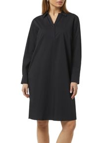 comma, COMMA Damen Sommerkleid, blau, casual, Gr. 42, unifarben, Web, Obermaterial: 71% Baumwolle, 26% Polyamid, 3% Elasthan, Kleider, mit knöpfbaren Riegeln