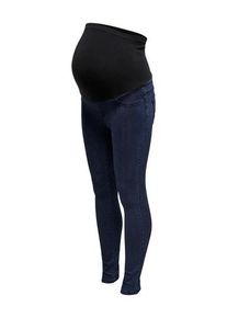 Only Maternity Damen Umstandsjeans "OLMRAIN LIFE REG SK JEGGING DBD DNM NOOS", blau, modisch, Gr. XL, Denim/Jeans, Obermaterial: 53% Viskose, 29%