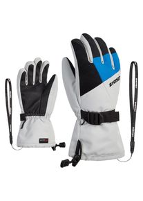 Ziener Kinder Skihandschuhe "LANI GTX Junior", grau, Gr. 5, Kunstfaser, Handschuhe
