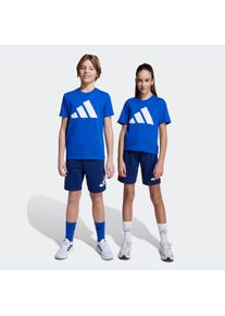 Kinder Trainingsanzug "J BL T-SET", blau, sportlich, Gr. 140, adidas Sportswear, Obermaterial: 100% Baumwolle. Obermaterial Hose: 70% Baumwolle, 30%