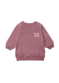 Liliput Herren Sweatshirt "Bonjour", rosa, Gr. 74, bedruckt, 80% Baumwolle, 20% Polyester, Sweatshirts, mit niedlichem Bonjour-Print