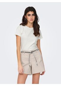 Jacqueline de Yong JDY Damen Rundhalsshirt "JDYSOLAR S/S O NECK TOP JRS NOOS", rot, modisch, Gr. XL, Single Jersey, Obermaterial: 95% Baumwolle, 5% Elasthan, Shirts