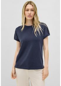 Cecil Damen T-Shirturban navy blau, casual, Gr. S, unifarben, Stoff, 49% Polyester, 44% Modal, 7% Elasthan, Shirts