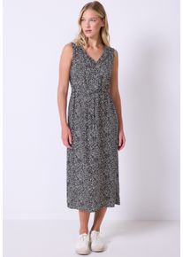 Damen Midikleidvoid blau, casual, Gr. 40, STREET ONE STUDIO, gemustert, Stoff, 100% Viskose, Kleider, aus Viskose