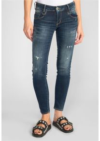 Damen Bequeme Jeans "PULPC", blau, Gr. 28, Le Temps Des Cerises, 92% Baumwolle, 8% Elasthan, Jeans, mit 7/8-Länge