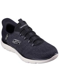 Skechers Herren Slip-On Sneaker "SUMMITS-KEY PACE", Gr. 39, schwarz, Textil, sportlich, Schuhe, Slipper, Freizeitschuh, Halbschuh in veganer